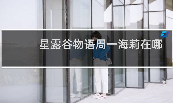 星露谷物语周一海莉在哪