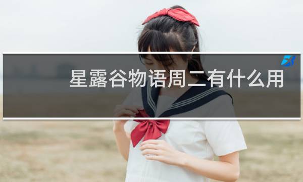 星露谷物语周二有什么用