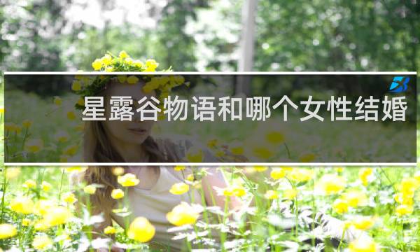 星露谷物语和哪个女性结婚