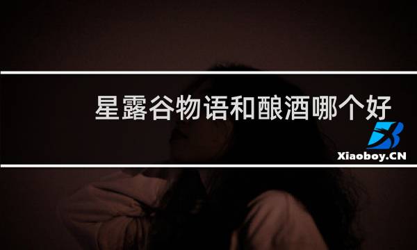星露谷物语和酿酒哪个好