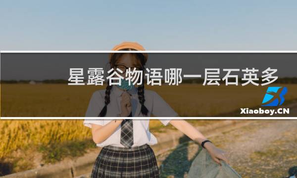 星露谷物语哪一层石英多