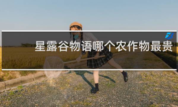 星露谷物语哪个农作物最贵