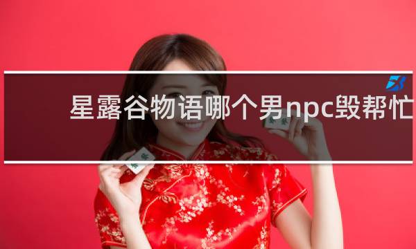 星露谷物语哪个男npc毁帮忙
