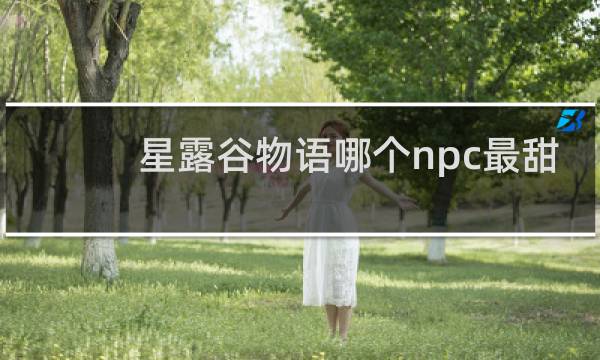 星露谷物语哪个npc最甜