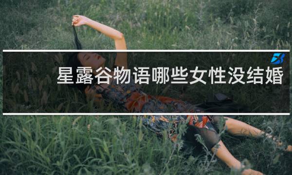 星露谷物语哪些女性没结婚