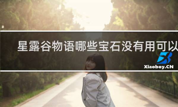 星露谷物语哪些宝石没有用可以卖