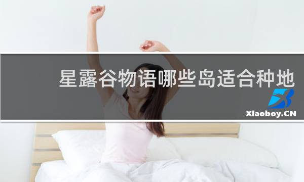 星露谷物语哪些岛适合种地