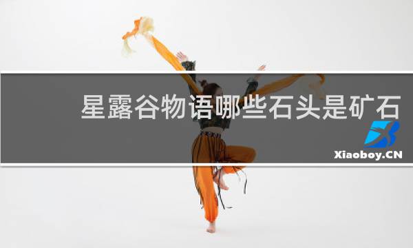 星露谷物语哪些石头是矿石