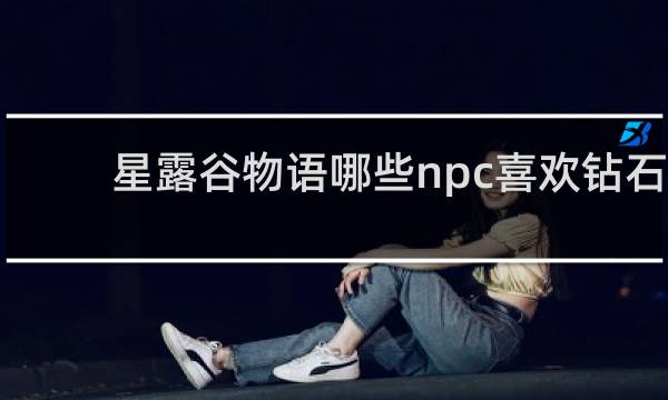 星露谷物语哪些npc喜欢钻石
