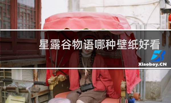 星露谷物语哪种壁纸好看