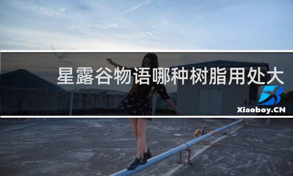 星露谷物语哪种树脂用处大