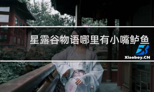 星露谷物语哪里有小嘴鲈鱼