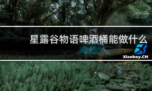 星露谷物语啤酒桶能做什么