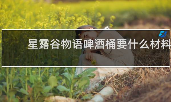 星露谷物语啤酒桶要什么材料