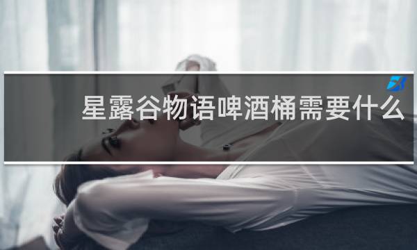 星露谷物语啤酒桶需要什么
