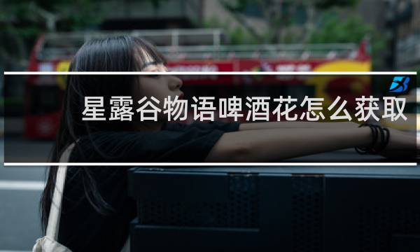 星露谷物语啤酒花怎么获取