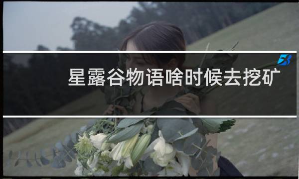 星露谷物语啥时候去挖矿