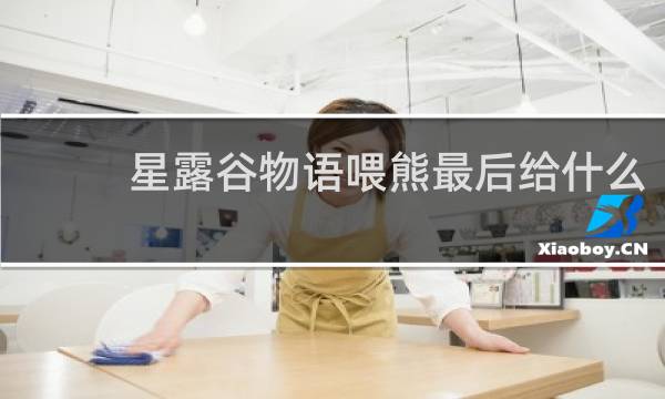 星露谷物语喂熊最后给什么