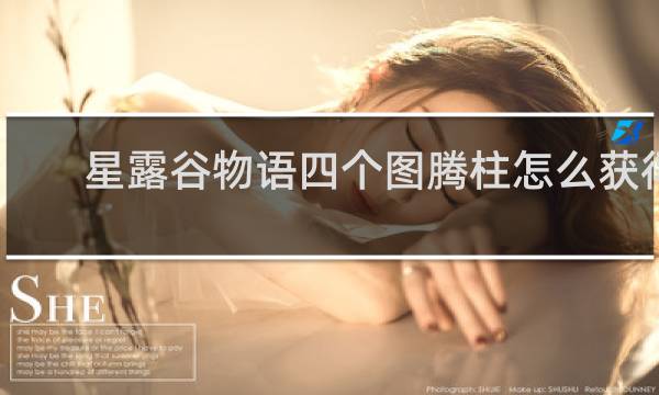 星露谷物语四个图腾柱怎么获得