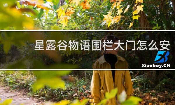 星露谷物语围栏大门怎么安