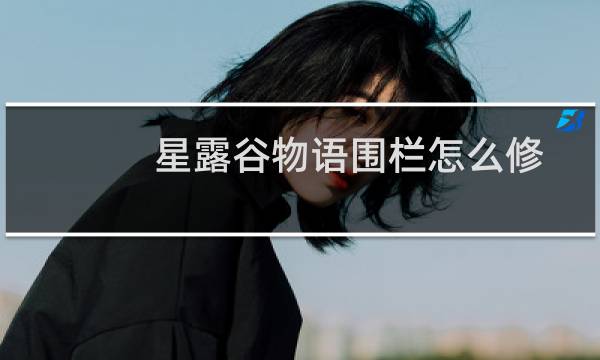 星露谷物语围栏怎么修