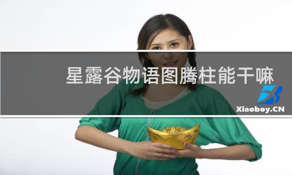 星露谷物语图腾柱能干嘛