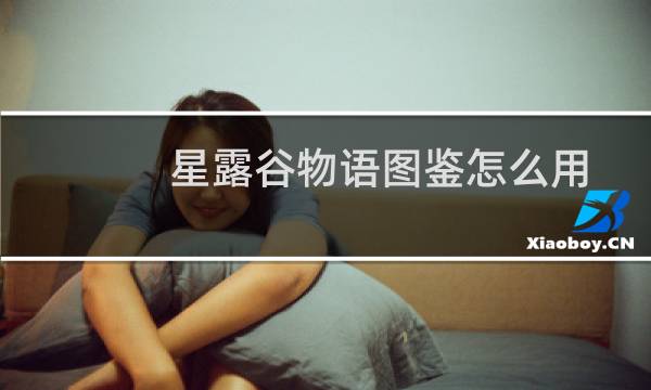 星露谷物语图鉴怎么用