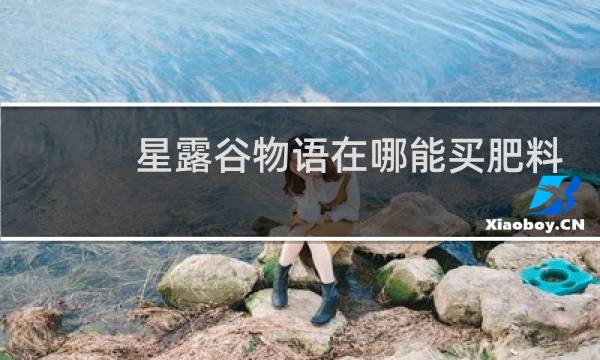 星露谷物语在哪能买肥料