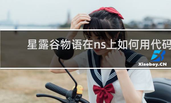 星露谷物语在ns上如何用代码