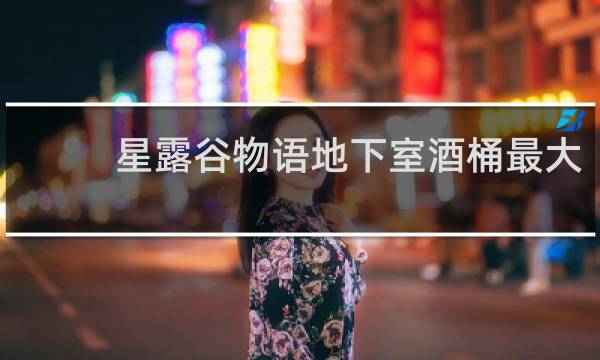 星露谷物语地下室酒桶最大