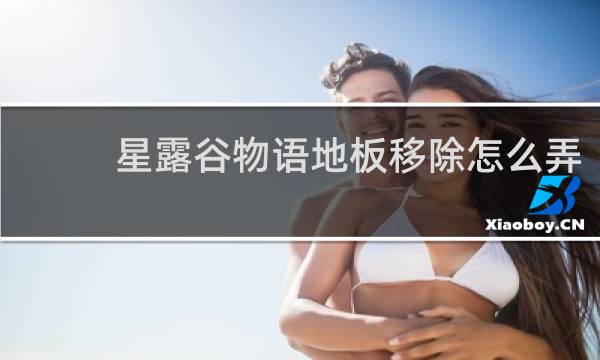 星露谷物语地板移除怎么弄