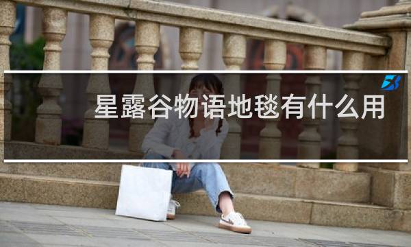 星露谷物语地毯有什么用