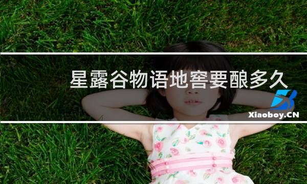 星露谷物语地窖要酿多久