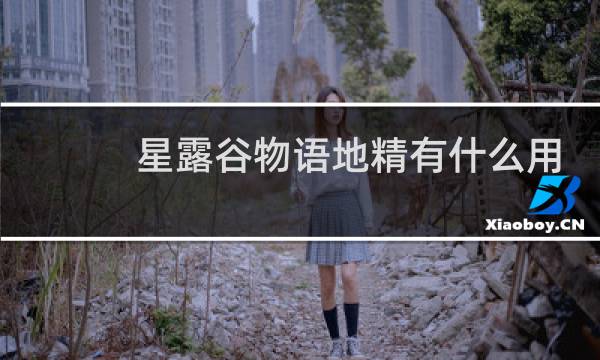 星露谷物语地精有什么用