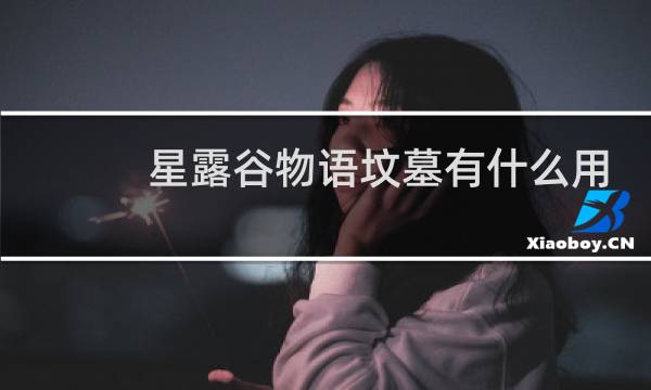 星露谷物语坟墓有什么用