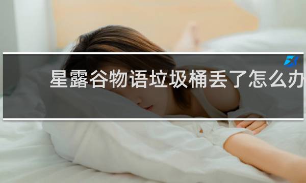星露谷物语垃圾桶丢了怎么办