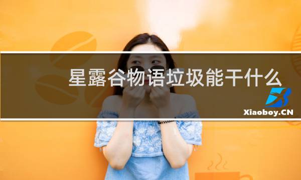 星露谷物语垃圾能干什么