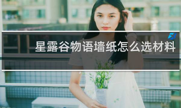星露谷物语墙纸怎么选材料