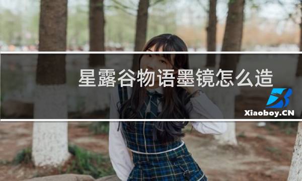 星露谷物语墨镜怎么造