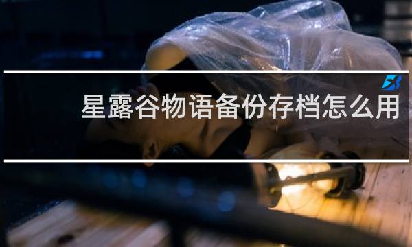 星露谷物语备份存档怎么用