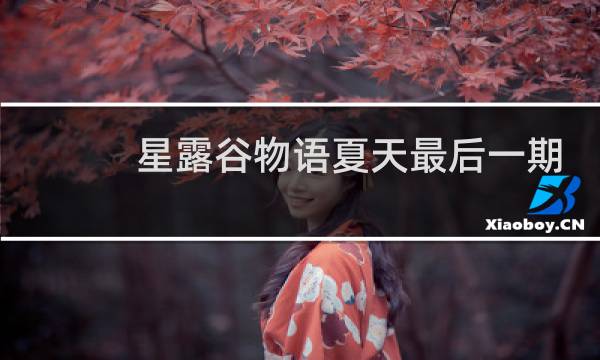 星露谷物语夏天最后一期