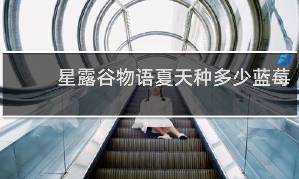 星露谷物语夏天种多少蓝莓