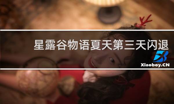 星露谷物语夏天第三天闪退