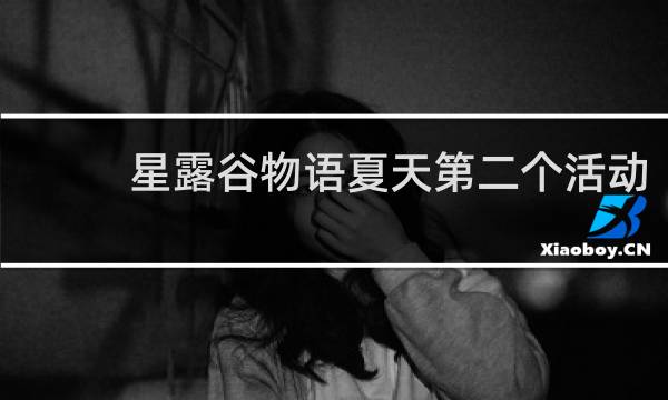 星露谷物语夏天第二个活动