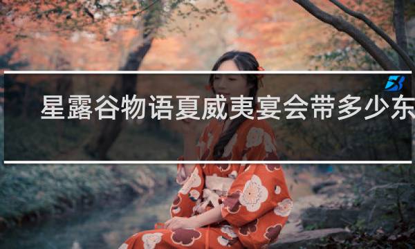 星露谷物语夏威夷宴会带多少东西