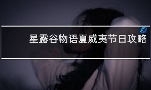 星露谷物语夏威夷节日攻略