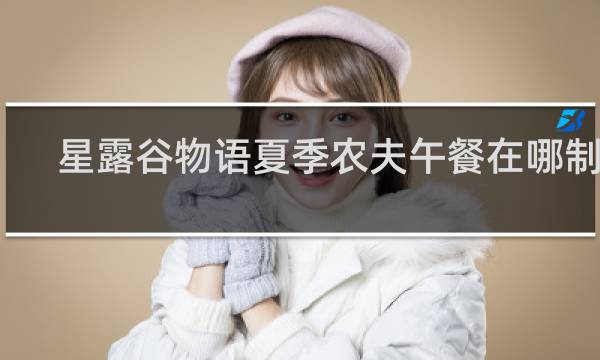 星露谷物语夏季农夫午餐在哪制作