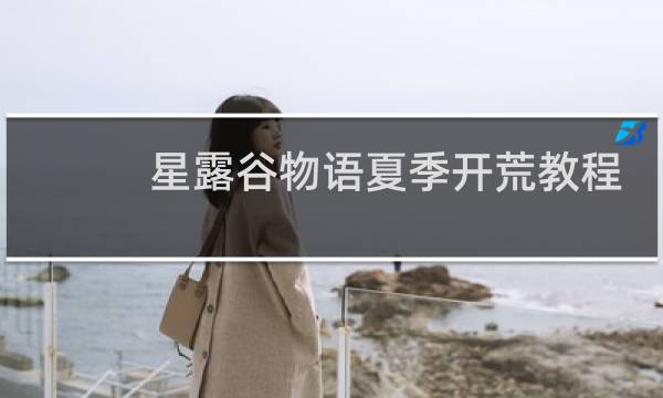 星露谷物语夏季开荒教程