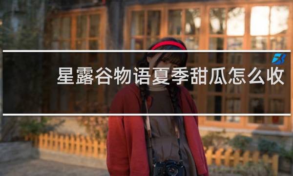 星露谷物语夏季甜瓜怎么收