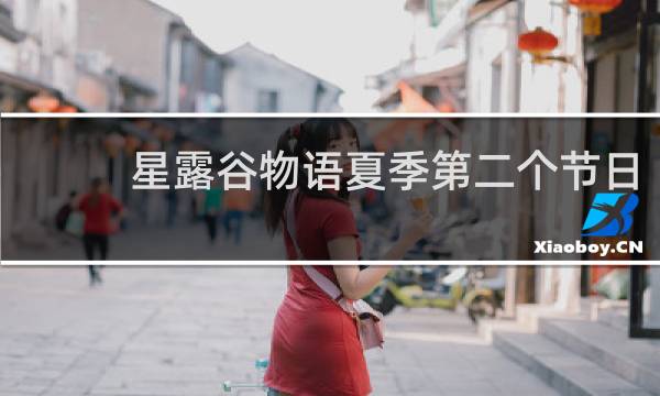 星露谷物语夏季第二个节日